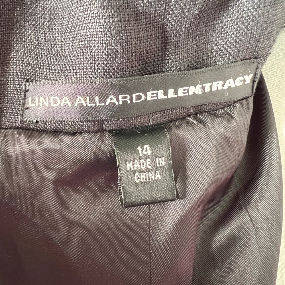 Linda Allard Ellen Tracy Linen jacket - Picture 3 of 7